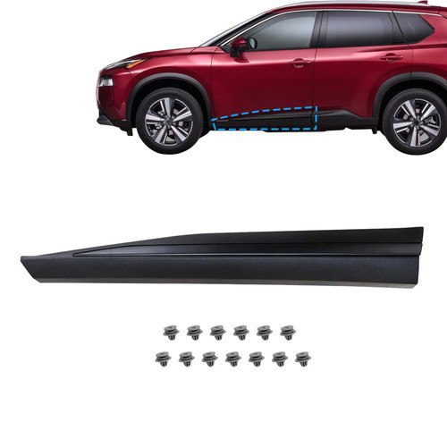 SecosAutoparts Front Driver Side, Lower Door Trim Molding, Fit for Nissan Rogue 2021 2022 2023 1.5L l3/2.5L l4, Replace# 80871-6RR0A 808716RR0A, Door Panel