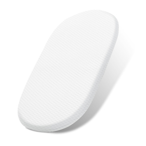 Lisara Baby Bassinet Mattress, 29 x 18 Inch, Gel Memory Foam, Rectangle