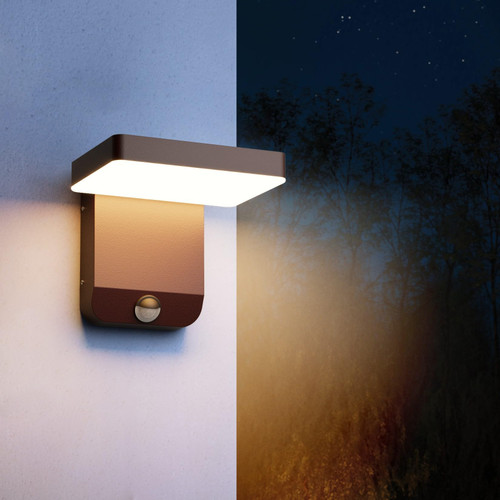 Coinmit Motion Sensor Outdoor Wall Light Bronze Exterior Porch Light