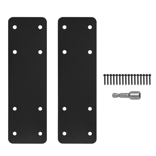 Straight Steel Plate 2pcs,10"X3" I Flat Mending Plate for 4x4,6x6 Lumber
