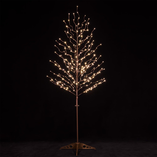 TYBEEU 6ft Star Light Tree with 256 Warm White LEDs