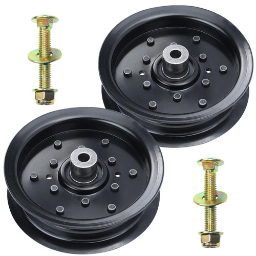 NIDAIFEI 2 Pack 532196106 Idler Pulley for Husqvarna 54" 48" Z254F Deck
