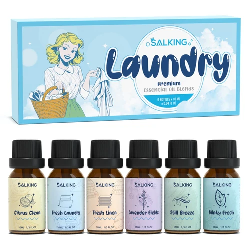 SALKING Laundry Fragrance Oils, Premium Essential Oil for Diffuser for Home