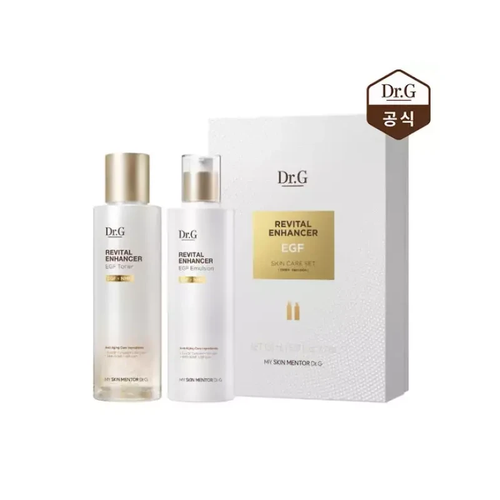 Dr.G 닥터지 리바이탈 인헨서 EGF 기초 2종 세트(토너 150ml+에멀전 150ml) Dr.G Revital Enhancer EGF Basic Set (Toner 150ml + Emulsion 150ml)