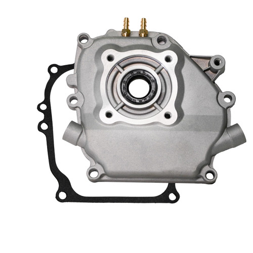 JMCHstore Crankcase Side Cover w/Pulse Fitting for Predator 212 Hemi Coleman B200R CT200U Mini Bike, KT196 Go Kart Baja Massimo MB200 Axis M200 Honda 6.5HP GX160 196 Hisun 196cc 212cc Engine