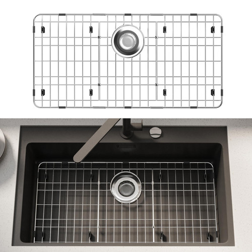 DPZM 28-7/8" x 14-3/8" Stainless Steel Sink Protector, Sink Grate for Bottom