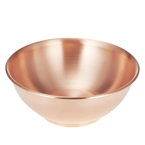 YOIHOJET 8''Pure Copper Bowl, 99.99% Copper Bowl for Kitchen, Coppers Mixing Bowls for Salad, Egg Beating, Pure Coppers Bowls for Family Friends