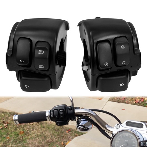 HCmotorku 1 inch Handlebar Switch Control Fit for Harley 25mm