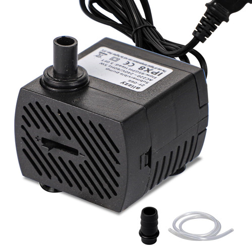 alizzy 95 GPH Small Submersible Water Pump, Ultra Quiet Aquarium Pump