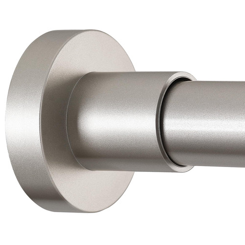 BRIOFOX Shower Curtain Rod Adjustable 18-78 Inch, Stainless Steel Spring Tension Shower Rod No Drilling Non Slip, Silver