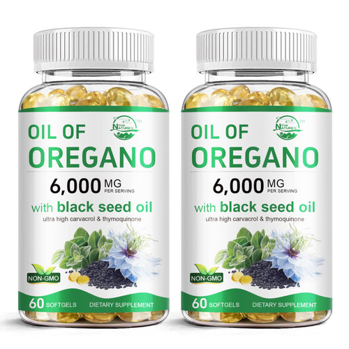 Nature's live Oil of Oregano with Black Seed Oil