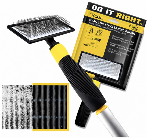 FINXCEL HVAC Coil Cleaner Brush for AC Evaporator & Condenser Coil Cleaning