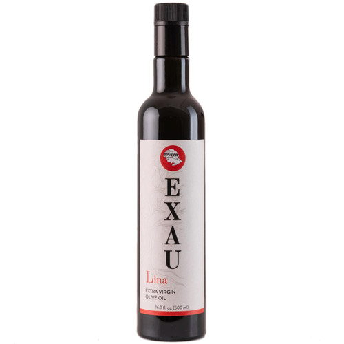 EXAU Lina Italian Extra Virgin Olive Oil, High Polyphenol 1485 mg/kg, Tonda & Carolea Olivaggio from Calabria Italy, Cold Pressed Early Harvest, Drinking & Finishing, 16.9 fl oz (500ml)