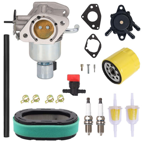 Carburetor Carb Tune Up Kit For Kohler 7000 Series 22HP 23HP 24HP 25HP 26HP Engine Fits Some KT725 KT730 KT735 KT740 KT745 Engine Replace 16 853 21-S, 1685321-S, 16 053 21-S, 32 853 47-S, 32 853 61-S