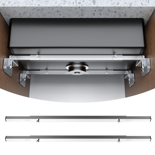 Crafterspirit Undermount Sink Brackets, Adjustable Stainless Steel Sink Installation Kit for Heavy Duty Undermount Sink, 28-39.5in Undermount Sink Support for Kitchen,Laundy