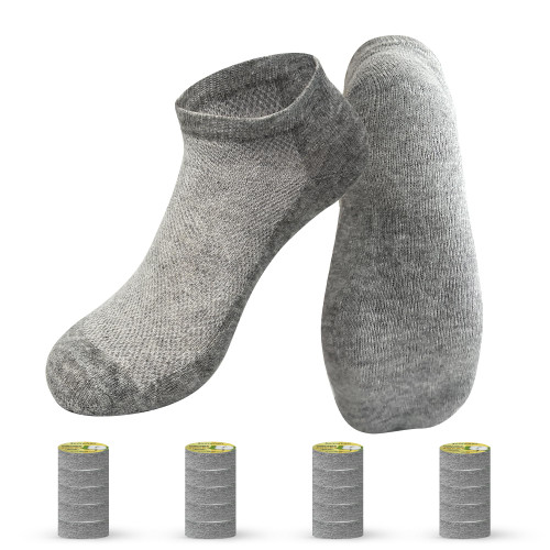 somwherr Disposable Low Cut Socks 20 Pairs – Compressed Cotton Socks for Men Women, Portable Travel Sock for Gym, Hotel, Hiking