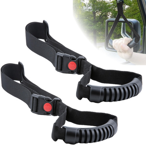 2 PCS Car Adjustable Grab Handles, Car Handle Strap Assist for Elderly