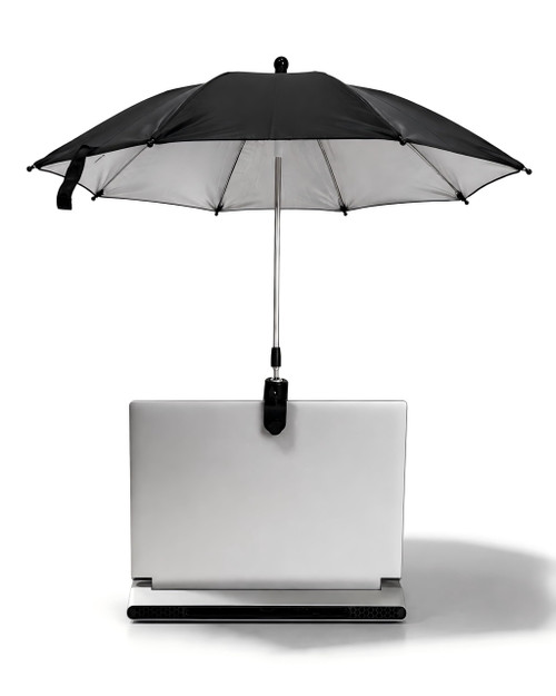 Noraling Laptop Sun Shade 360-degree Rotation Laptop Sun Umbrella Foldable Monitor Sun Shade for Working Outside