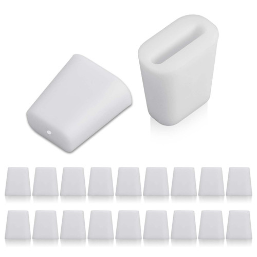 20Pcs Hard Rubber Feet for Sink Grid Sink Protecter Rubber Grid Kitchen Sink Wire Protective Rack Protecter White Rubber Wire Bumpers Sink Protectors for Home Kitchen Sink Rack
