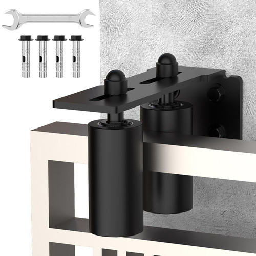 MeBantoo Sliding Gate Guide Roller, 3" Nylon Wheels, Black