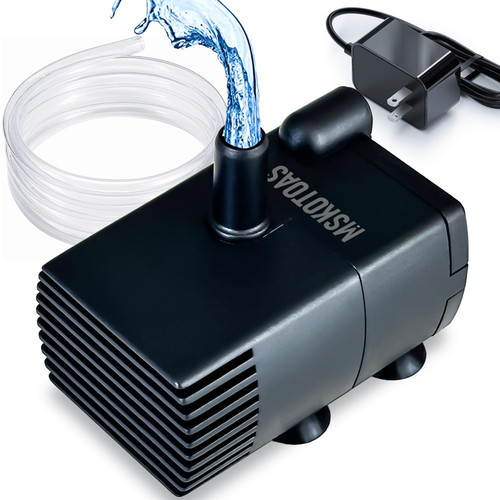 Automatic Small Sump Pump with Water Sensor, 8 FT Lift 74 GPH w/ 6 FT Tube