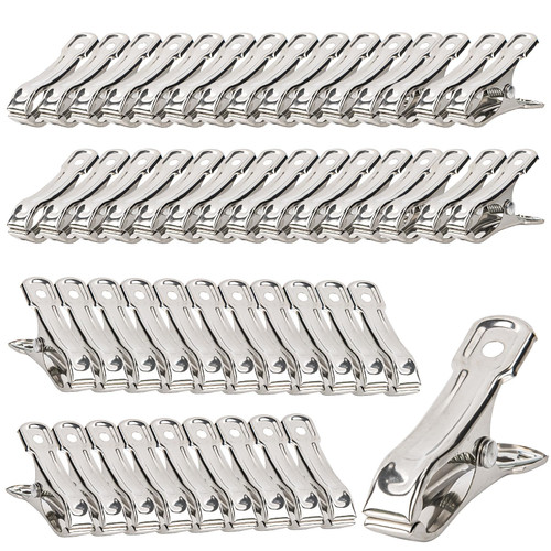 50 PCS Garden Clips for Netting - Stainless Steel Greenhouse Clamps