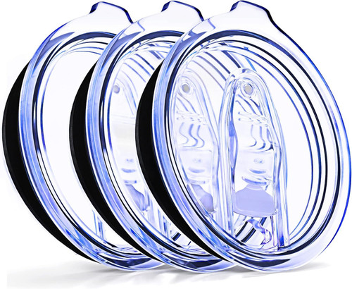 C&Berg 30 oz Tumbler Lids, 3.75" Replacement Lid with Slider, 3 pcs