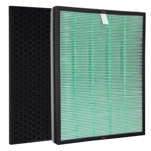 Fette Filter - Air Purifier Replacement Set Compatible with BioGS 2.0 Filter Kit for Model SPA-550A and SPA-625A Contains 1 Hepa Filter & 1 Carbon Filter
