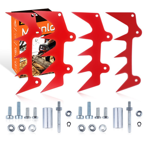 Mtanlo Dual Felling Dog Bumper Spikes Chain Catcher Set for Stihl 024 026 MS240 MS260 029 039 034 036 038 MS290 MS390 MS310 MS311 MS391 MS271 MS291 Chainaw Powder Coated Needed Modification