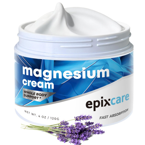 EpixCare Magnesium Cream for Neuropathy & Nighttime Relaxation, 4 oz