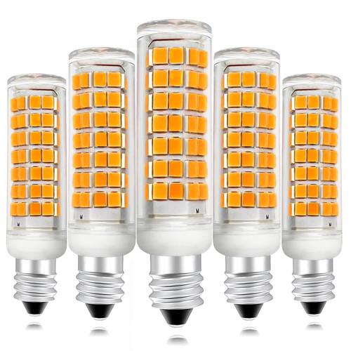 Aooallme E11 LED Bulb 100W Halogen Bulbs Equivalent, JDE11 Mini Candelabra LED Bulb Dimmable,Warm White 2700K,8W 1000LM JDE11 120V 100W LED for Ceiling Fan Pendant Lighting (2700K 2pack)