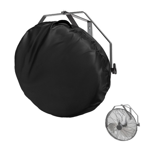 Sobana Wall Mount Fan Cover, Fits 18 Inch 20 Inch Industrial Fan and Pedestal Fan, 600D Heavy Duty Waterproof Dustproof Wall Mounted Industrial Fans Cover,Black