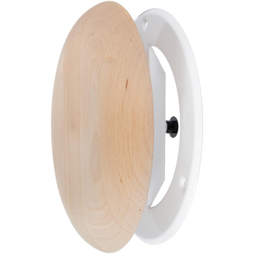 HVAC OV Ø4 Inch Round Sauna Vent Air Diffuser - Adjustable Black Alder Wood Air Supply Cover - Universal Diffuser - Air Intake Sauna Accessories, Vent Covers for Home Sauna, Indoor Sauna, Steam Sauna