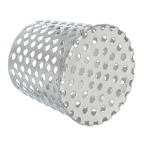 PATIKIL Gutter Guard Filter 3"-2.4", 75x60mm PVC Termination Cap Mesh Screen Roof Vent Cover Stainless Steel Conical Exhaust Pipe Downspout Guard Filter Strainer for Downspout Silver