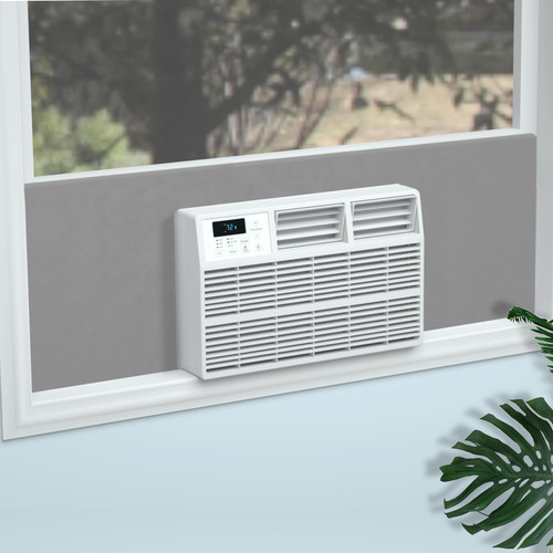 Air Jade Window Air Conditioner Side Panels, Extra Wide 4Ft Surround Insulation Side Foam Panels for Indoor Window AC Unit, AC Window Seal Kit for Summer and Winter, Gray
