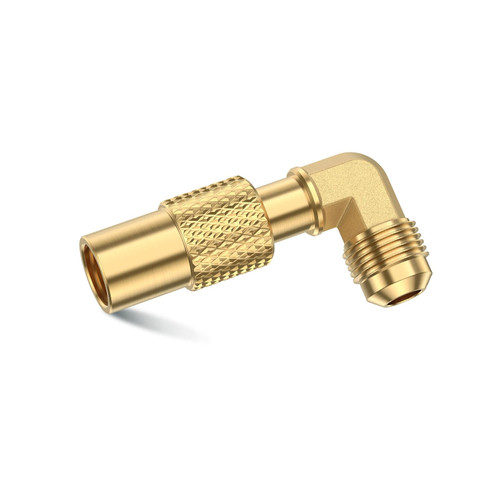 Brass 3/8" Male Flare Propane Elbow Adapter for Blackstone 17Inch and 22 Inch Tabletop Camping Griddles, 12X14 Inch Camping Grill, for Compatible with Blackstone Grill to Propane Tank or RV