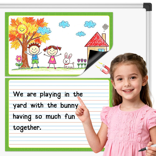 Laffunz Giant Magnetic Draw & Write Journal Chart Notebook Paper for Kids
