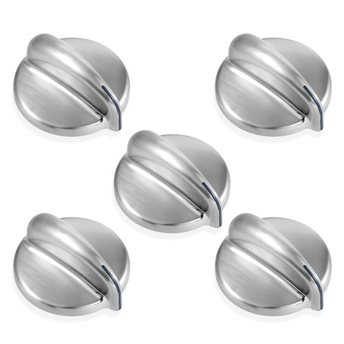 Allstare WB03X43926 Stove Knobs Replacement Parts for GE Range Parts Profile Stove Knobs 183D8269 KIP 5E87 GE Cooktop Knobs JGBP87SEM1SS PGB918SEM1SS Gas Range Burner Control Knob Oven Knobs 5 Pcs