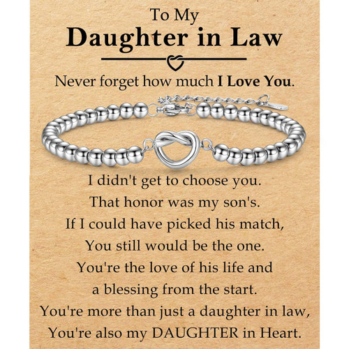 EYQV Daughter in Law Gifts, Bracelet Jewelry for Women