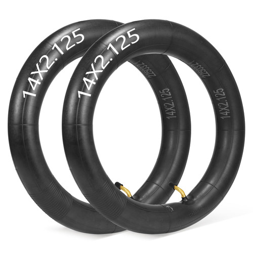 Mopillos 14x2.125 Inner Tube,57-254 E-Bike Tube with CR202 Bent Valve Stem