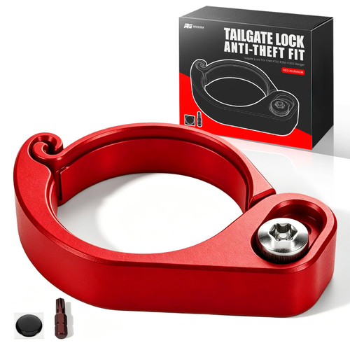 Tailgate Anti-Theft Lock Compatible with Ford F150 F250 F350 2015-2023,High-Security Truck Tailgate Lock-Red