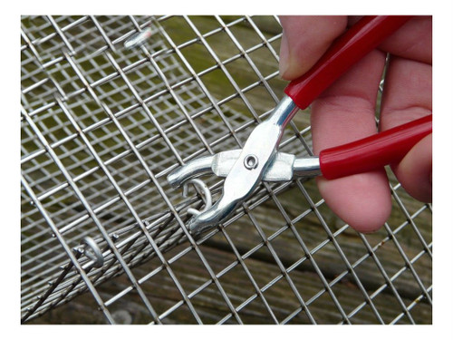 Mini hog ring ringer pliers cages fencing packaging upholstery dolls automotive
