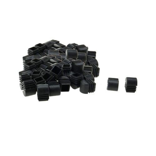 uxcell 45pcs 3/4" 20mm Domed Square Ribbed Insert Finished Cover Floor Protector