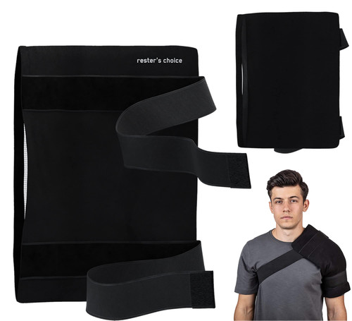 Rester's Choice Ice Pack Wrap Holder with Adjustable Straps for Large Ice Pack 11"-14.5" (Ice Packs Not Included)