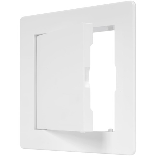 ECOPRO VENT 4" x 4" White Plastic Access Panel. Service Shaft Door Panel. Plumbing, Electricity, Heating, Alarm Wall Access Panel for Drywall. Bathroom Services Access Hole Cover.