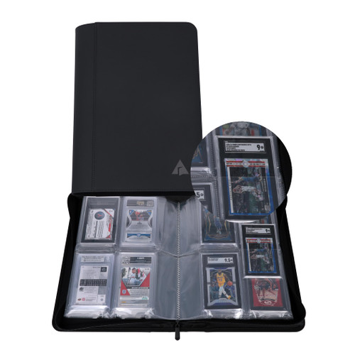 Rayvol SGC Slab Binder, 4-Pocket Holds 40 Graded Card Slabs