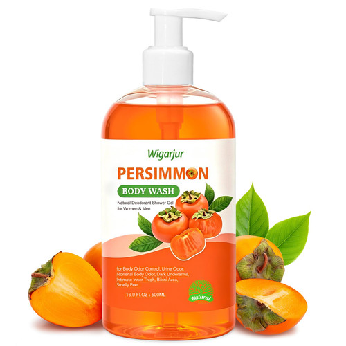 Persimmon Body Wash for Old People Smell, Natural Persimmon Soap Bar