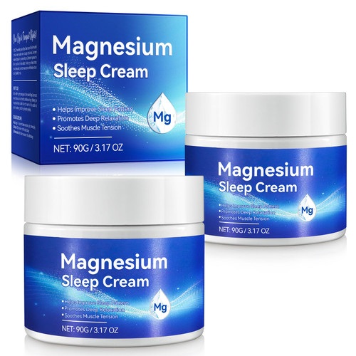 WHLH & WELL-BEING Magnesium Oil for Feet, Topical Magnesium Cream, High Concentration Genuine Zechstein 2Pack