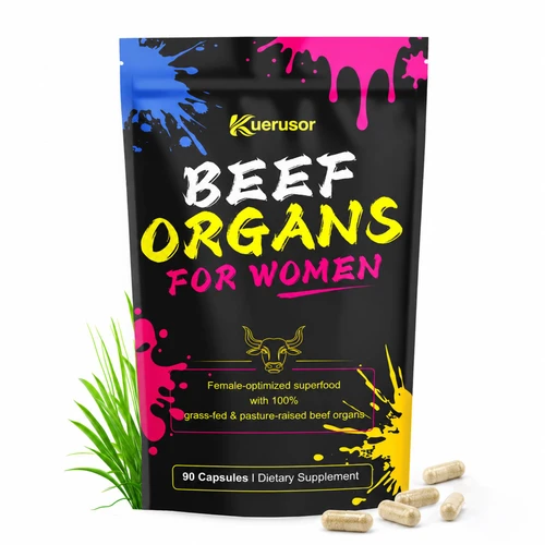 Kuerusor Beef Organ Supplement for Women, Support Hormone Balance