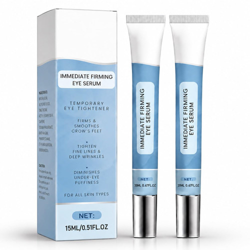 2 pack Instant Firming Eye Serum,Rapid Reduction Eye Serum,Under Eye Bags and Wrinkles Serum for DarkCircles, Fine Lines & Crow'S Feet.Suitable For Adult Men And Women Of Middle Age(0.33Fl Oz, 10ML)